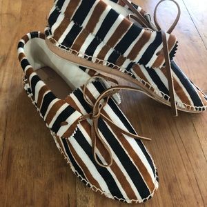 The Great Pony Hair Round Toe Moccasins